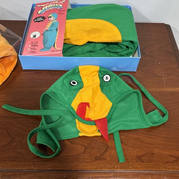 Vintage Rubies JAMA Costume Dinosaur With Original Box Size 2-4 Toddler USA - Picture 8 of 15